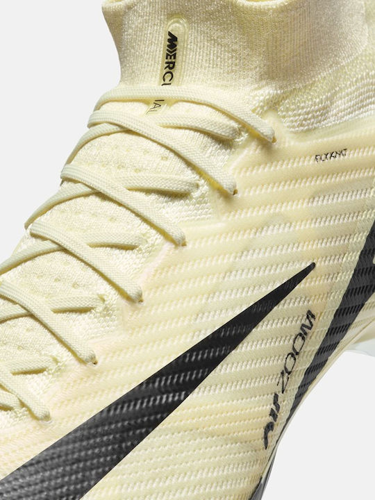Nike Zoom Mercurial Superfly 9 Elite Футболни Обувки с клинове Lemonade / Black