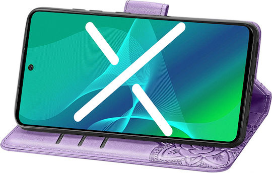 Erbord Книга Изкуствена кожа / Пластмаса / Силикон Лилав (Poco F4 GT)