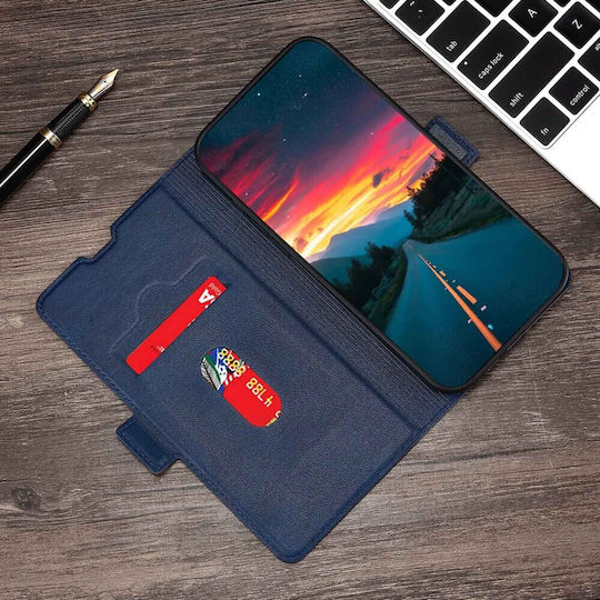Wallet Δερματίνης Navy Μπλε (Motorola Edge 30 Neo 5G)