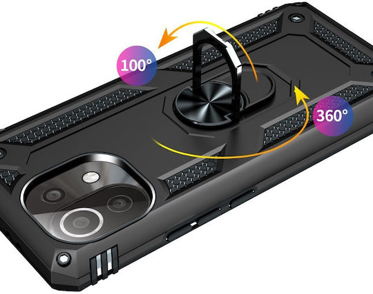 Back Cover Μεταλλικό Μαύρο (Xiaomi Mi 11)