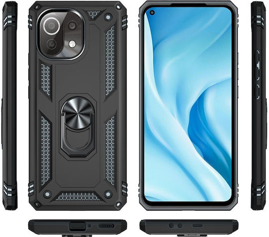 Back Cover Μεταλλικό Μαύρο (Xiaomi Mi 11)