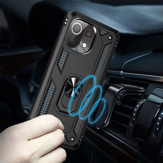 Back Cover Μεταλλικό Μαύρο (Xiaomi Mi 11)