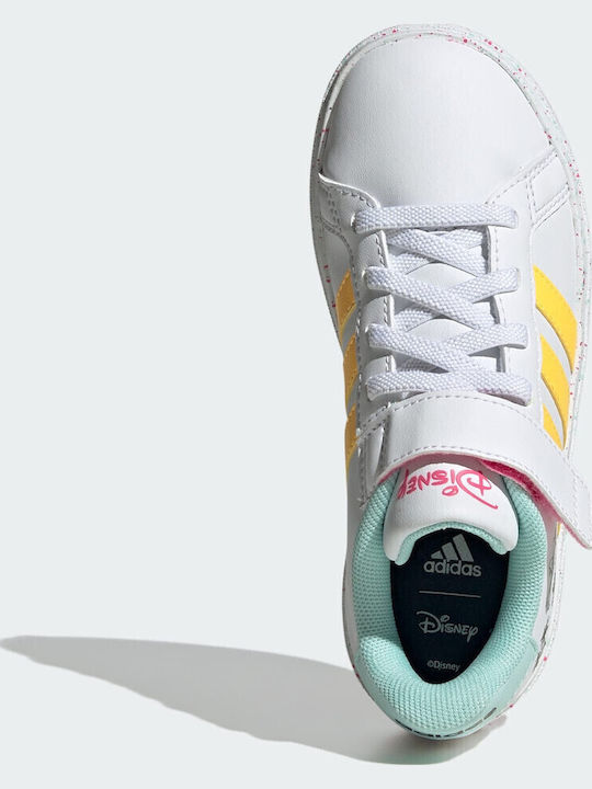 GRAND COURT Παιδικά Sneakers με Σκρατς Λευκά
