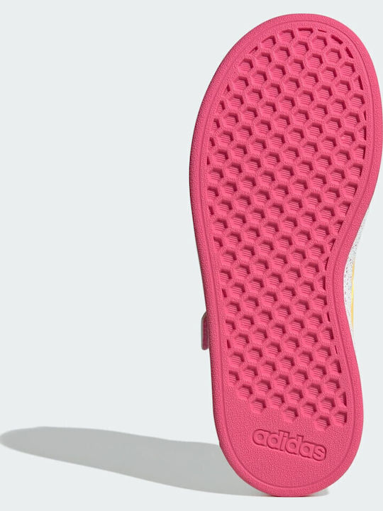 GRAND COURT Παιδικά Sneakers με Σκρατς Λευκά