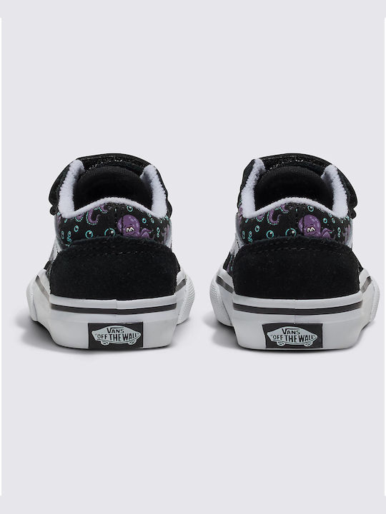 Toddlers Old Skool Kids Sneakers with Scratch Black