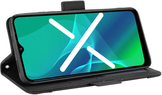 Book Δερματίνης / Πλαστικό / Σιλικόνης Μαύρο (Oppo Reno7 Lite)
