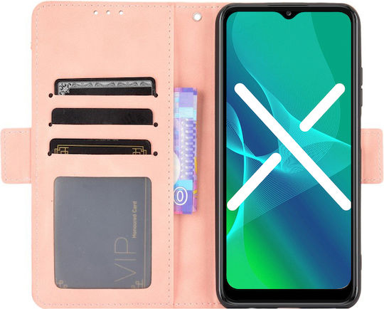 Book Δερματίνης / Πλαστικό / Σιλικόνης Ροζ (Oppo Reno7 Lite)