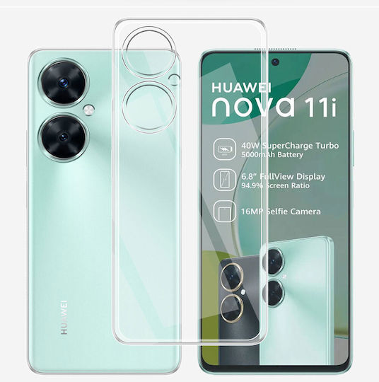 Back Cover Σιλικόνης Διάφανο (Huawei Nova 11i)