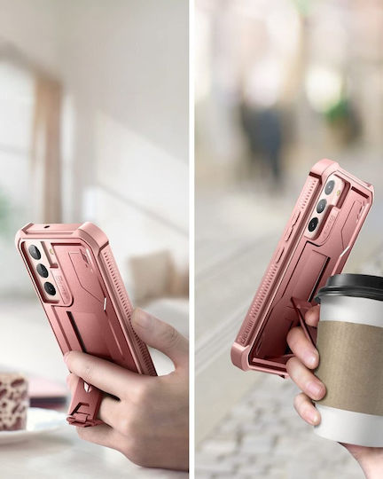 Dexnor 360 Full Cover Σετ με Τζαμάκι Ροζ (Galaxy S22 5G)