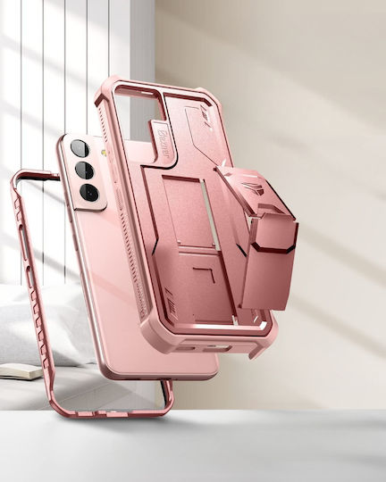 Dexnor 360 Full Cover Σετ με Τζαμάκι Ροζ (Galaxy S22 5G)