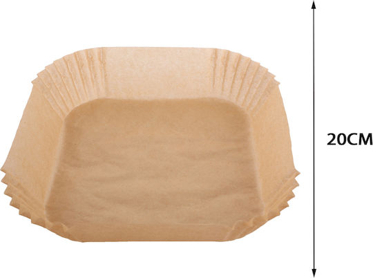 Tpster Non-stick Paper for Air Fryer 20x20cm 50pcs