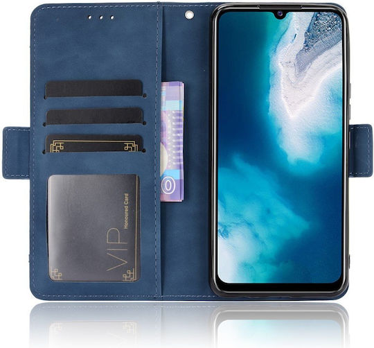 Vivo Книга Изкуствена кожа / Пластмаса / Силикон Син (vivo V20 SE, vivo Y70 2020)