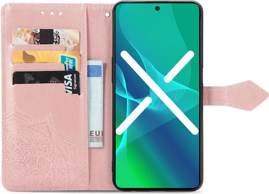 Oppo Mandala Book Δερματίνης / Πλαστικό / Σιλικόνης Ροζ (Oppo A78 4G)
