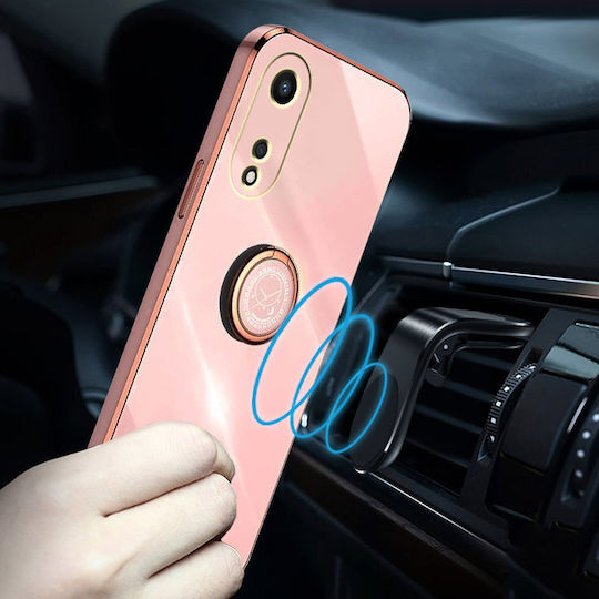 Oppo Electro Ring Back Cover Ροζ (Oppo A78 5G)