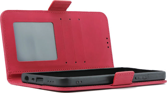 Oppo Book Synthetic Leather / Plastic / Silicone Red (Oppo A58 4G)