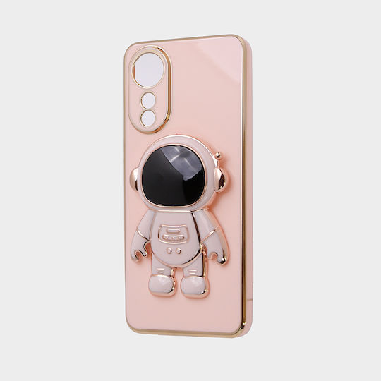 Oppo Astronaut Back Cover Σιλικόνης Ροζ (Oppo A78 4G)
