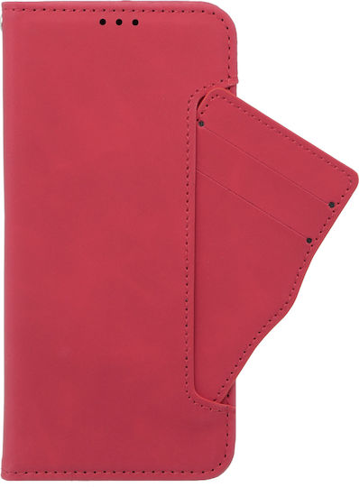 Oppo Book Synthetic Leather / Plastic / Silicone Red (Oppo A58 4G)