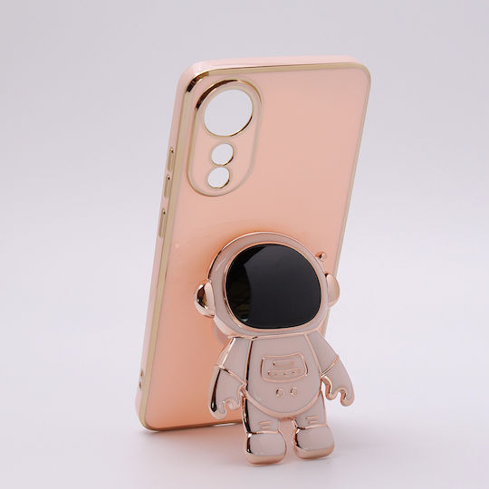 Oppo Astronaut Back Cover Σιλικόνης Ροζ (Oppo A78 4G)