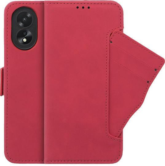 Oppo Book Δερματίνης / Πλαστικό / Σιλικόνης Κόκκινο (Oppo A38 4G)
