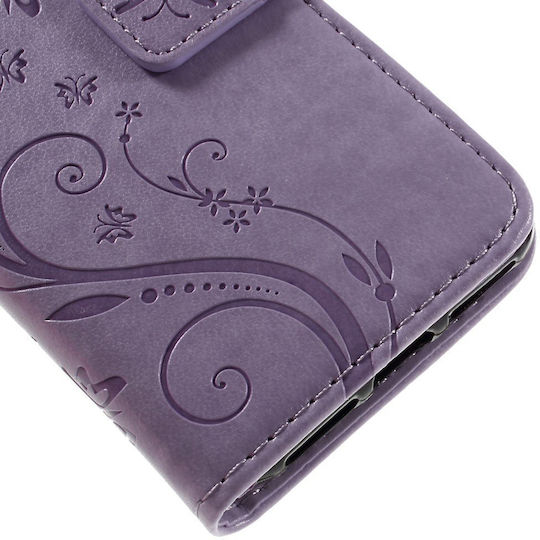 Erbord Book Piele artificială / Plastic / Silicon Violet (iPhone 8/7)