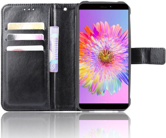 Oukitel Wallet Piele artificială / Plastic / Silicon Negru (Oukitel WP5)