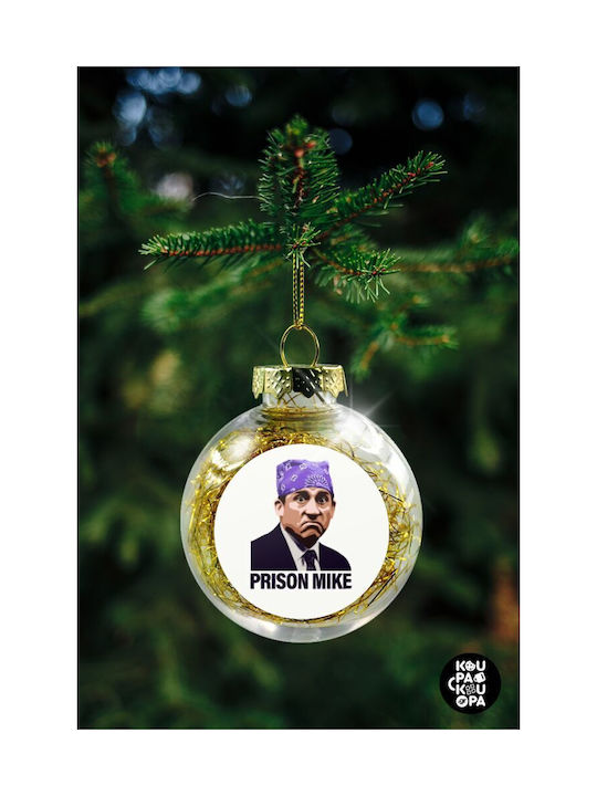 Prison Mike The Office Weihnachtshänger Kugel Ornament Plastik Durchsichtig 8cm