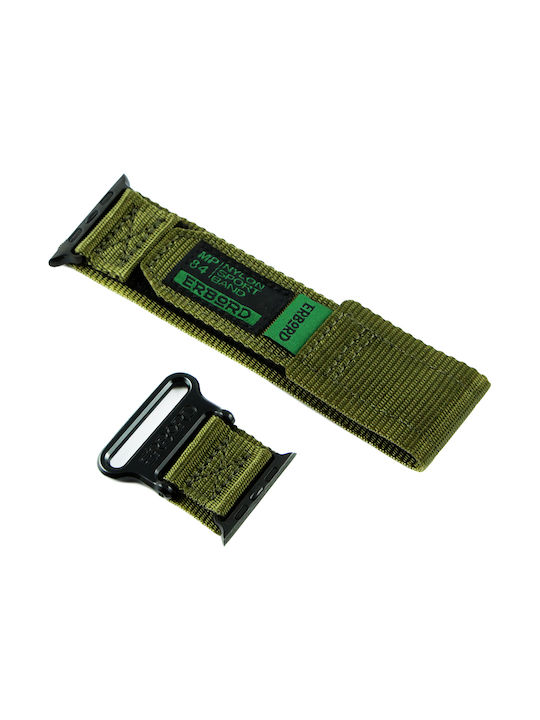 Erbord Каишка Кожа Зелен (Apple Watch 1/2/3/4/5/4/5/6/7/8/SE/ULTRA)