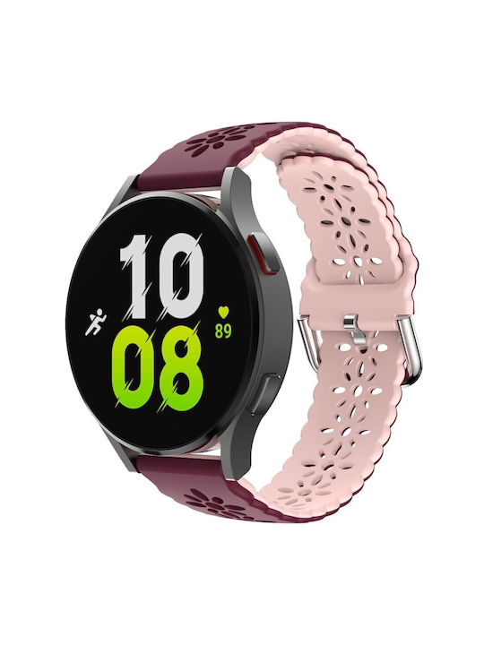 Λουράκι Μπορντό (Samsung Gear SportApple Watch 38/40/41/42mmVivomove HR) Λουράκι Μπορντό (Samsung Gear SportApple Watch 38/40/41/42mmVivomove HR)