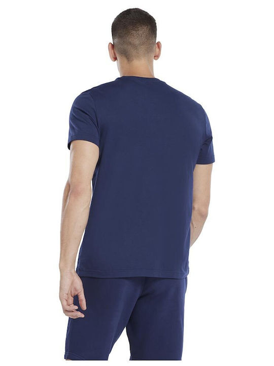 Reebok Herren Sport T-Shirt Kurzarm Blau