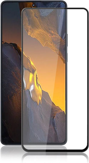 Mocolo Sticlă 0.3mm Adeziv complet Full Face Tempered Glass Negru (Poco F5 / Redmi Note 12 Turbo)
