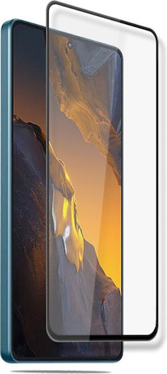 Mocolo Sticlă 0.3mm Adeziv complet Full Face Tempered Glass Negru (Poco F5 / Redmi Note 12 Turbo)