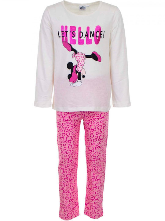 Minnie Mouse Kinder Schlafanzug White/pink