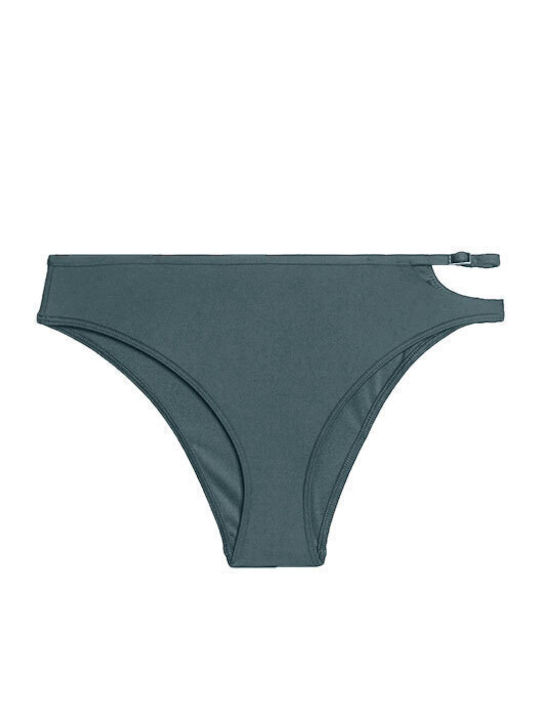 Set Bikini Με Έναν Ώμο Χακί