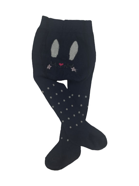 Fatsoules Kinderstrumpfhose Polka Dot Blue - Pink