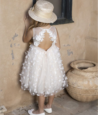 Baby Bloom Pink Tulle Baptism Dress