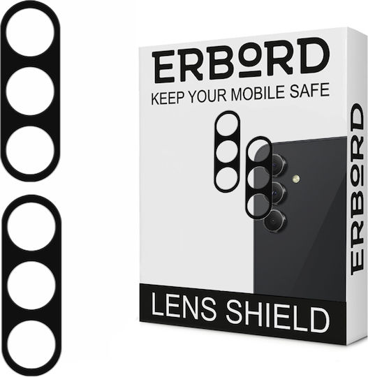 Erbord Camera Protection Tempered Glass Black for the Galaxy A54