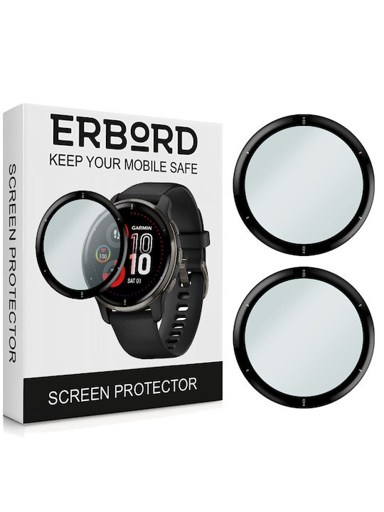 Erbord Full Face Tempered Glass για το Garmin Venu 2 Plus 1τμχ