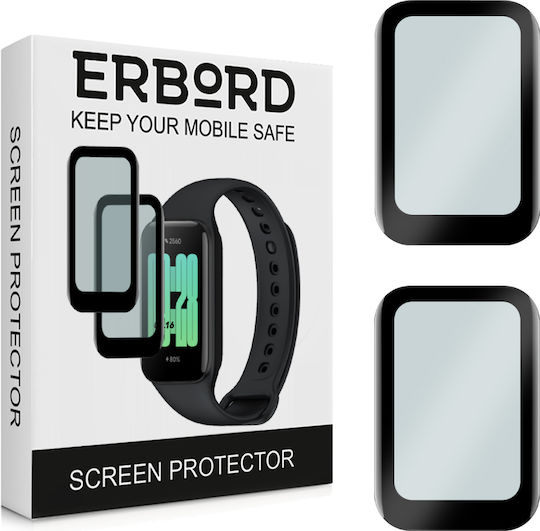 Erbord Vollflächig gehärtetes Glas für das Redmi Smart Band 2 1Stück