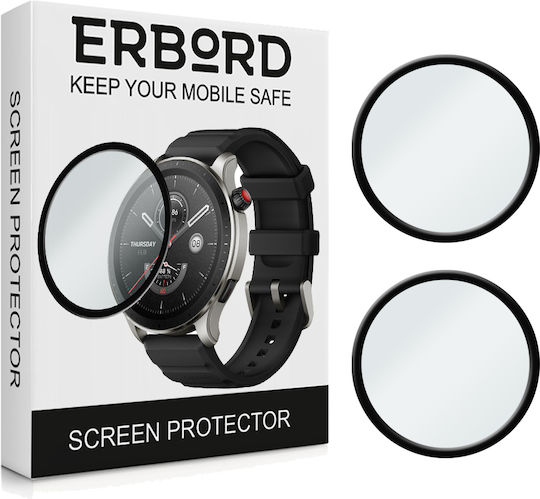 Erbord Full Face Tempered Glass for the Amazfit GTR 4 1pcs