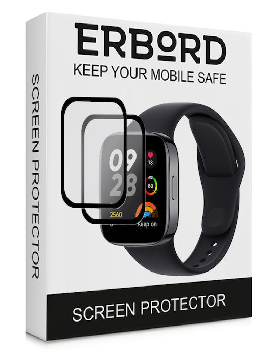 Erbord Full Face Tempered Glass pentru Redmi Watch 3 1buc
