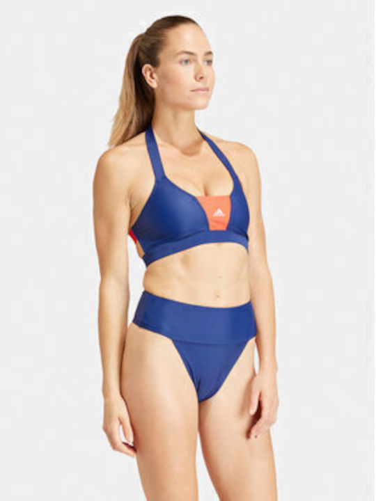 Sportswear Colorblock Set Bikini Μπουστάκι Ψηλόμεσο Μπλε