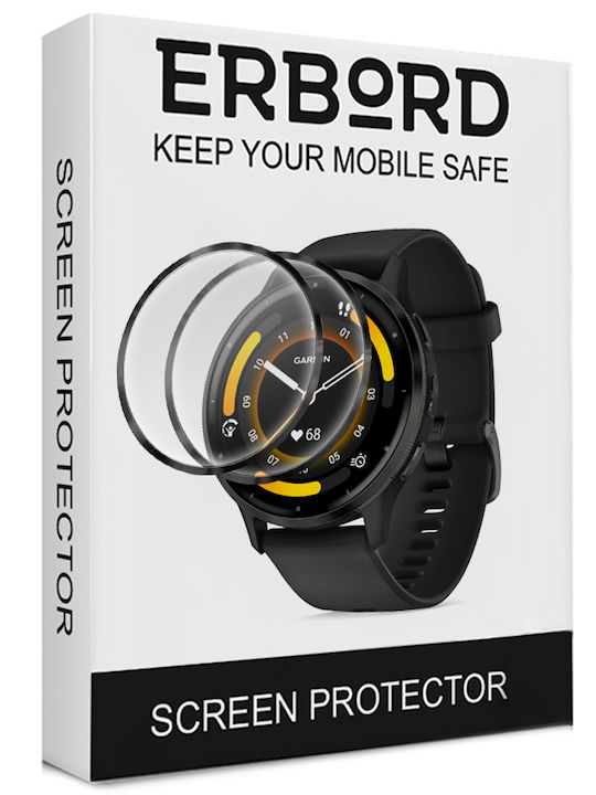 Erbord Full Face Tempered Glass για το Garmin Forerunner 965 1τμχ