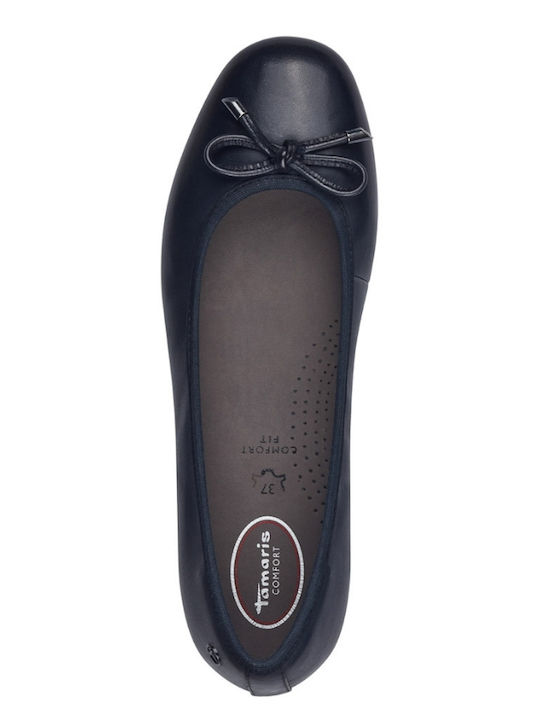 Leather Ballerinas Blue