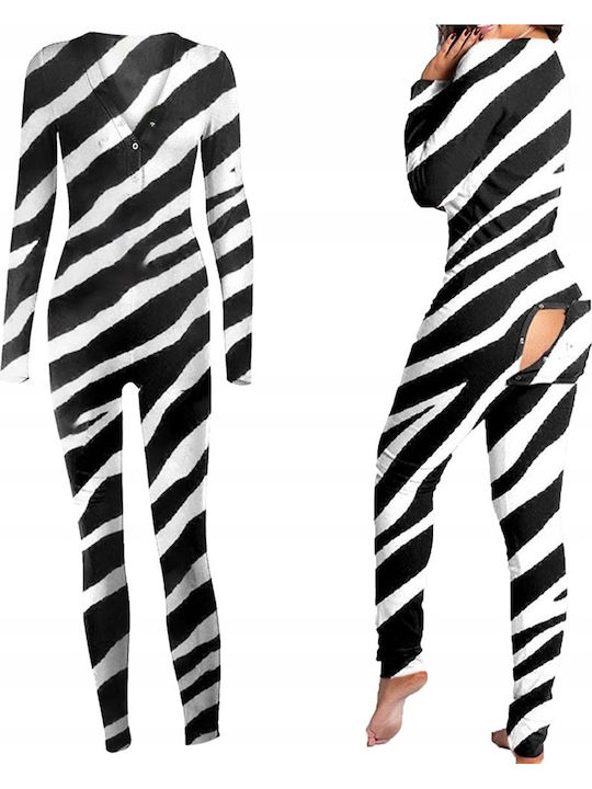 Winter Women's Onesie Pyjama Zebra