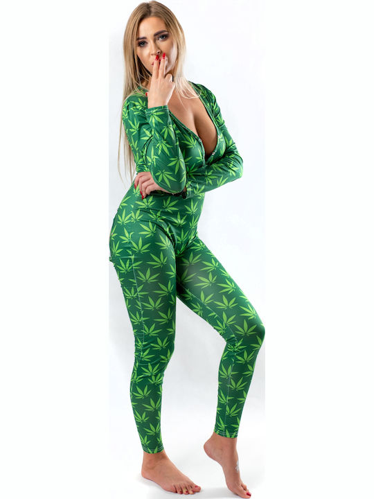 Winter Women's Onesie Pyjama Green