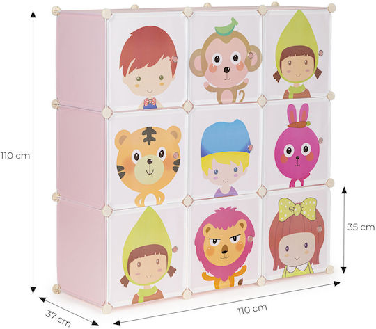 Modernhome Fabric Toy Storage System 110x110x110cm