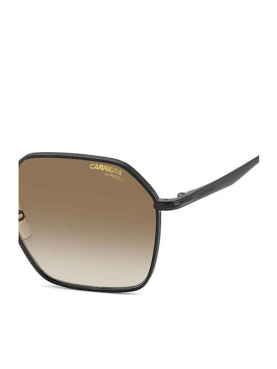 Carrera Unisex Γυαλιά Ηλίου με Μαύρο Μεταλλικό Σκελετό και Γκρι Ντεγκραντέ Φακό