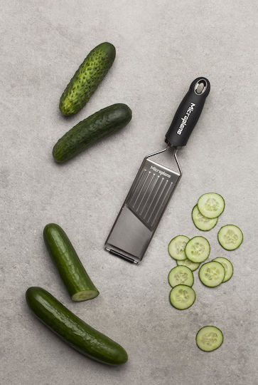 Microplane Gourmet Răzătoare de Brânză din Oțel Inoxidabil Negru 32x7.5x3cm