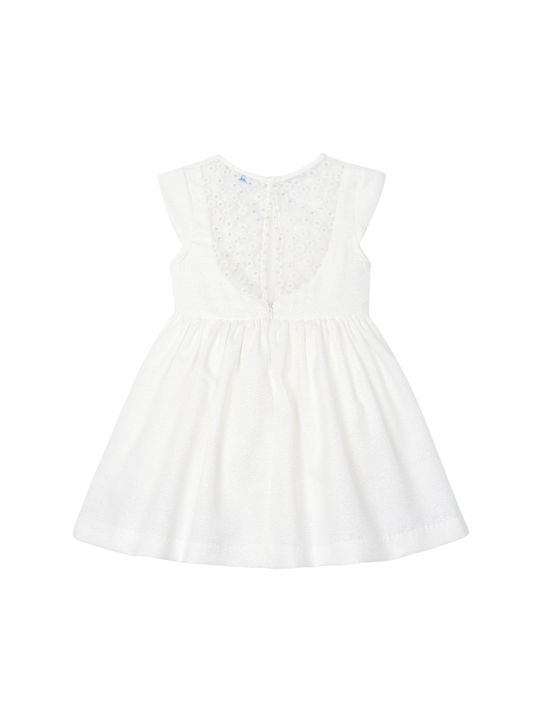 Mayoral Kids Dress Sleeveless White