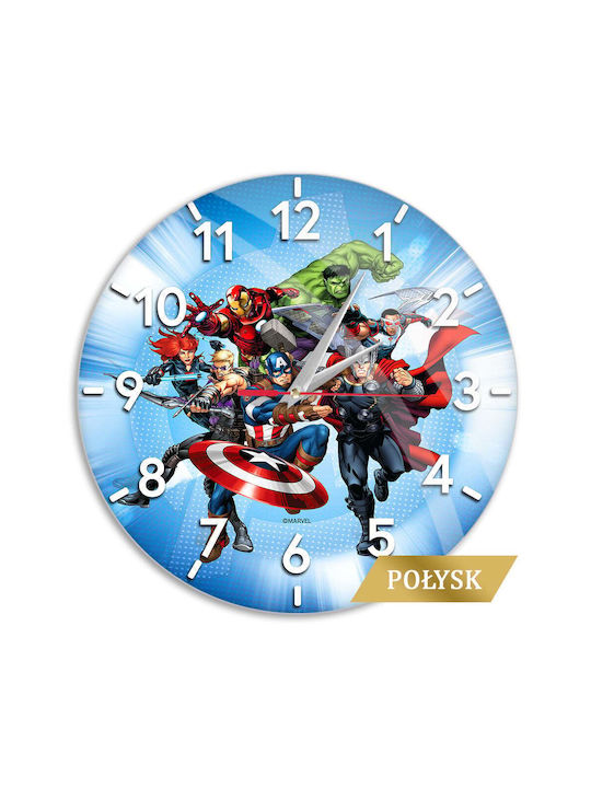 Marvel Ceas de Perete pentru Copii Metalic 30.5εκ.
